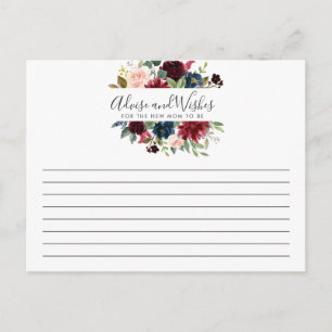 Postal Burgundy Bouquet   Bridal Shower   Consejos/deseos
