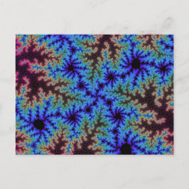 Postal Burgundy y Blue Speckle