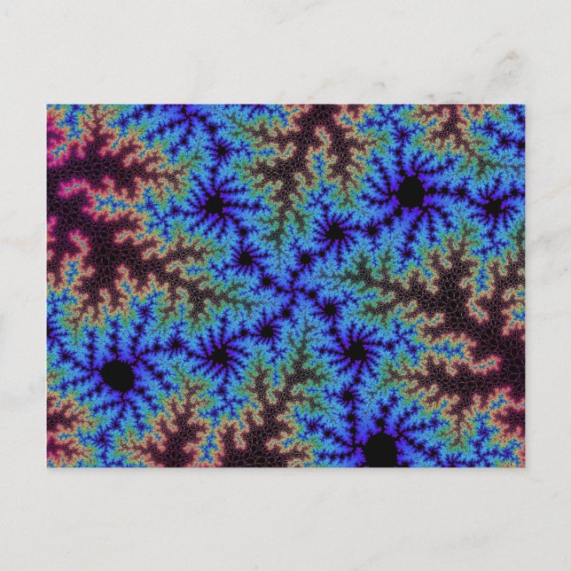 Postal Burgundy y Blue Speckle (Anverso)