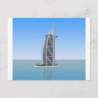 Postal Burj Al Arab Hotel Dubai: Modelo 3D: