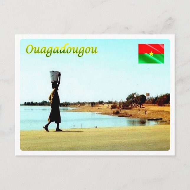 Postal Burkina Faso - Uagadugú - Barrage Ouaga - (Anverso)
