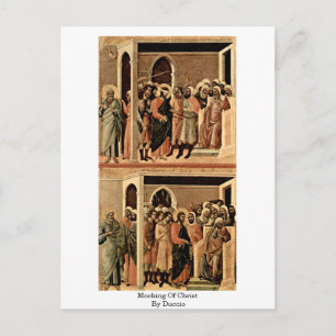 Postal Burla De Cristo Por Duccio