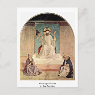 Postal Burlándose De Cristo. Por Fra Angelico