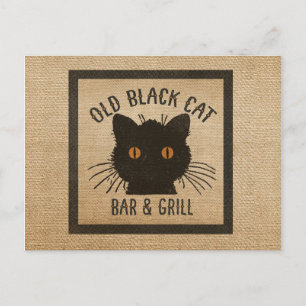 Postal Burlap Old Black CA Bar and Grill