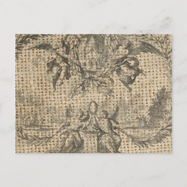 Postal burlap vintage religioso cielo victorioso (Anverso)