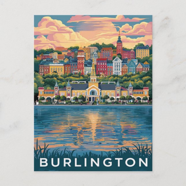 Postal Burlington, Vermont (Anverso)