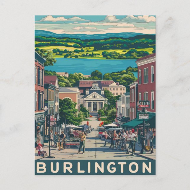 Postal Burlington, Vermont (Anverso)