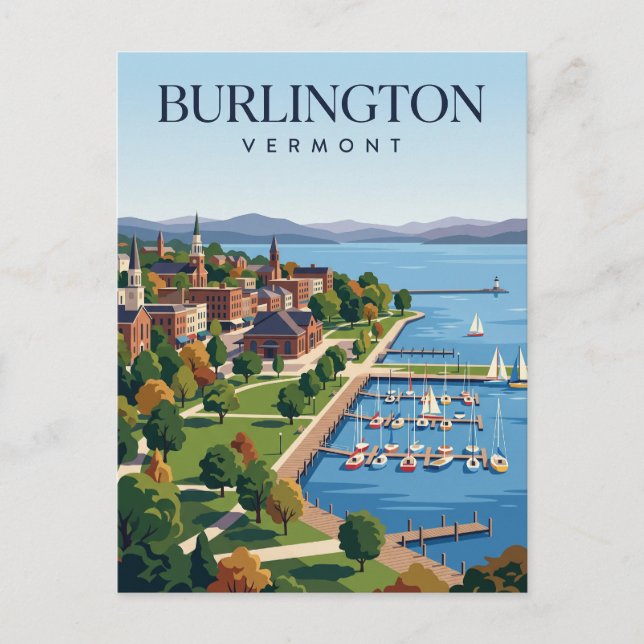 Postal Burlington Vermont (Anverso)
