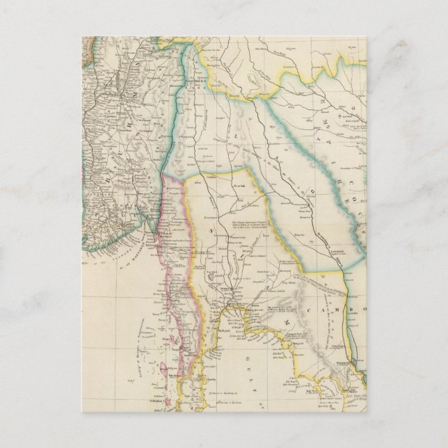 Postal Burmah, Siam y Cochin China (Anverso)