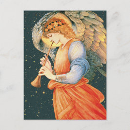 Postal Burne-Jones Angel tocando una bandera CC1130