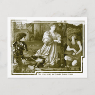 Postal Burne-Jones La canción de amor CC0791 Pre-Raphaeli