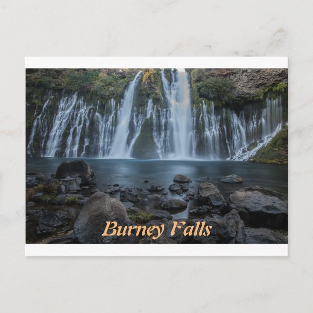 Postal Burney Falls Postcard (Anverso)
