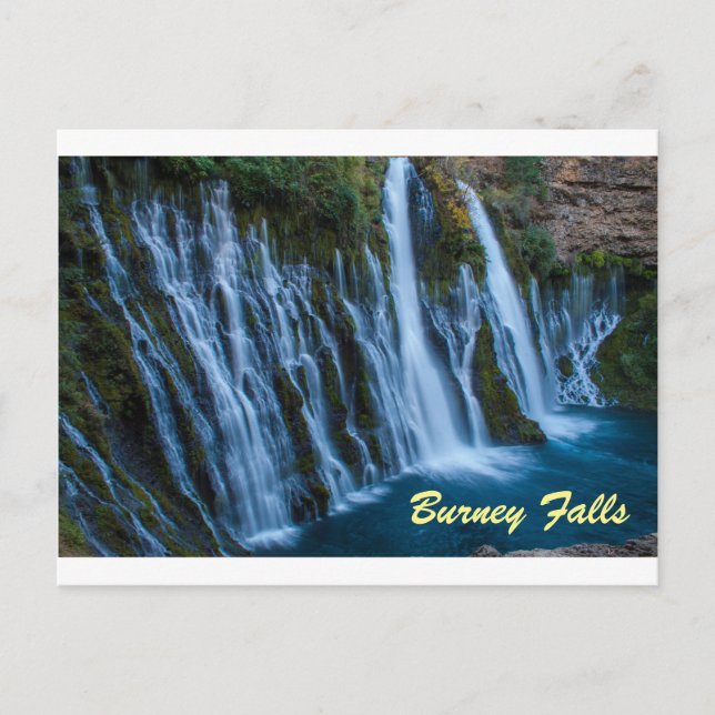 Postal Burney Falls Postcard (Anverso)