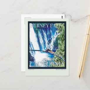 Postal Burney Falls, Poster de CA