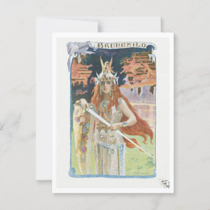 Postal Burnhild (1899) de Gaston Bussière