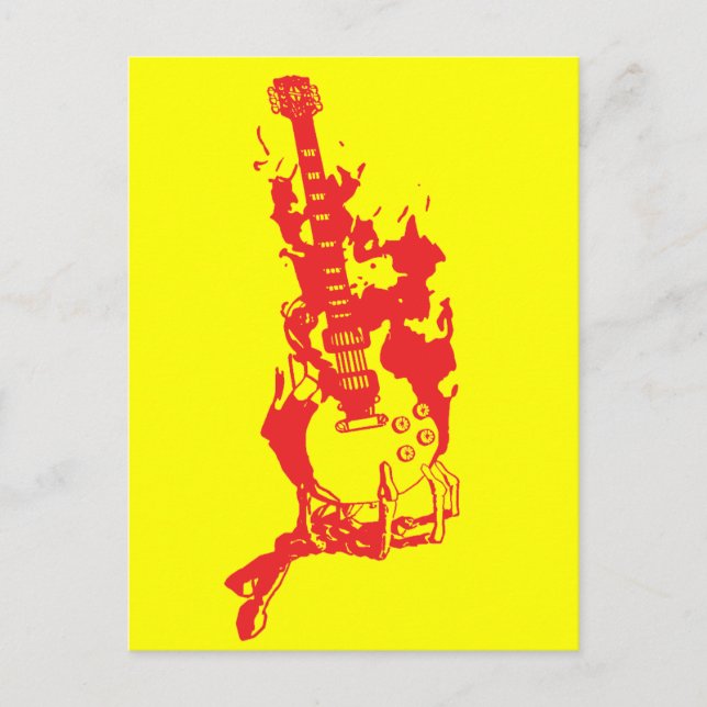 POSTAL BURNING GUITAR (Anverso)