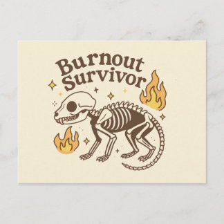 Postal Burnout Survivor Possum Skeleton