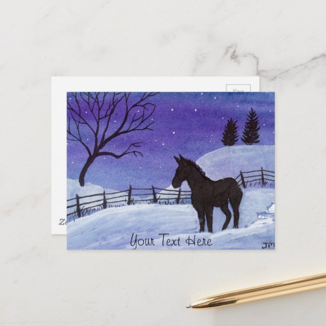 Postal Burro (Anverso/Reverso In Situ)