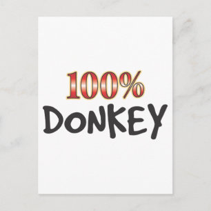 Postal Burro 100 por ciento