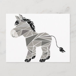 Postal Burro geométrico