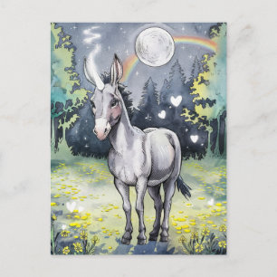 Postal Burro Unicornio