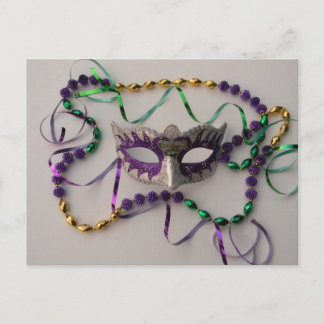 POSTAL BURSOS DE COLORES MARDI GRAS