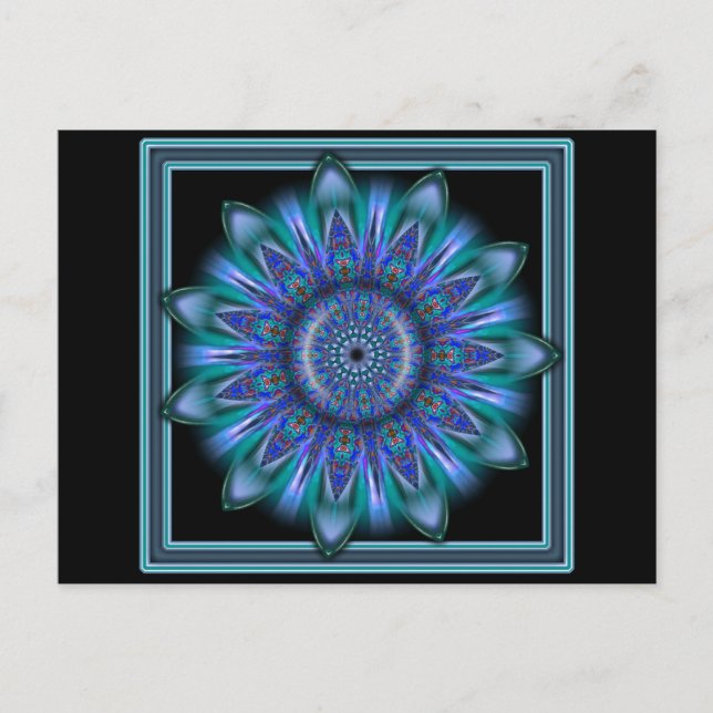 Postal Burst azul K111 (Anverso)