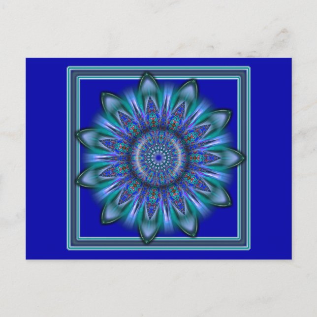 Postal Burst azul K111 (Anverso)