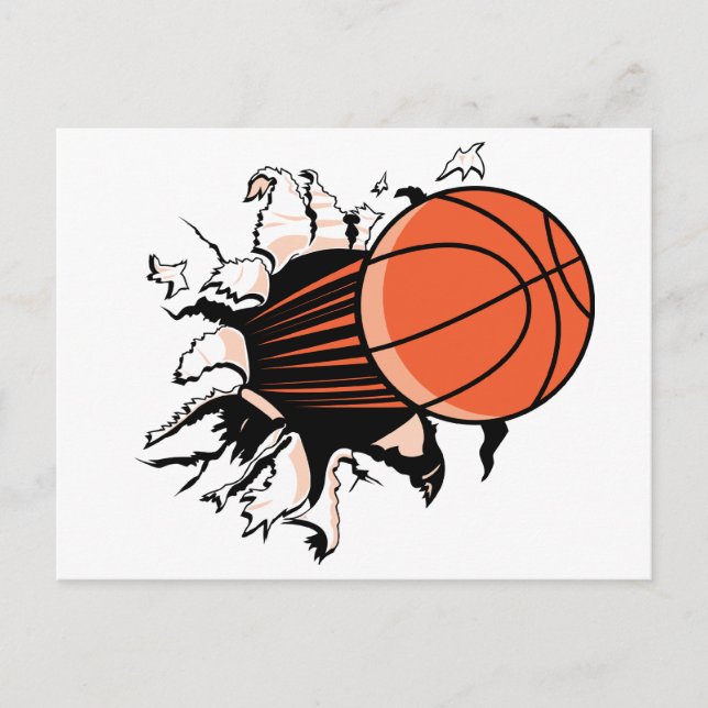 Postal Burst de baloncesto (Anverso)