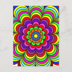 Postal Burst de flores