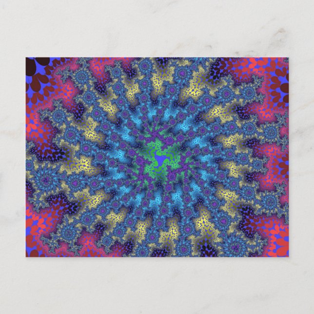 Postal Burst de Seafoam Rosa (Anverso)