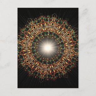 Postal Burst de vidrio contenido