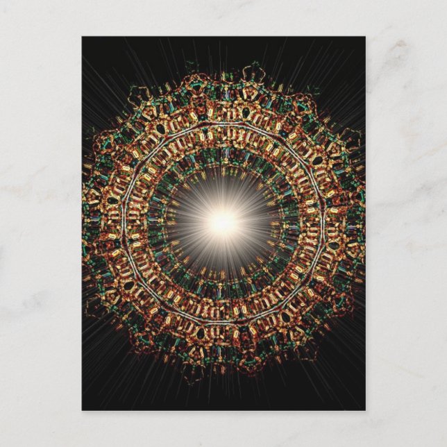 Postal Burst de vidrio contenido (Anverso)