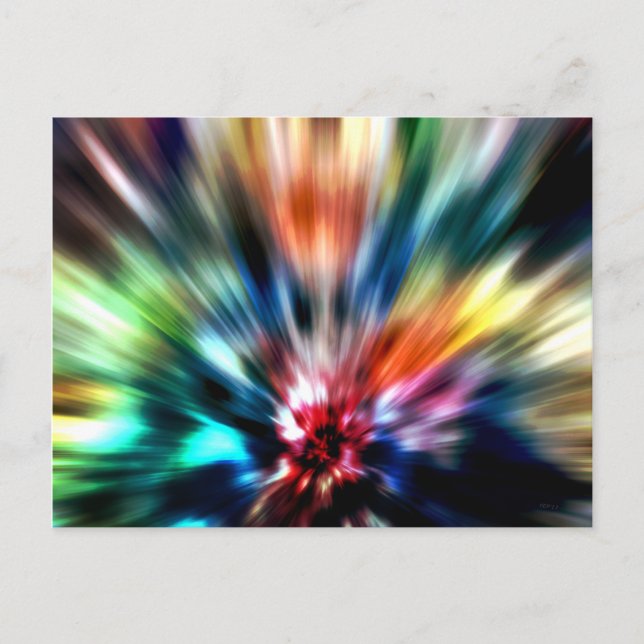 Postal Burst of Colors (Anverso)