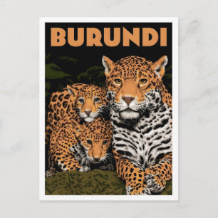 Postal Burundi África Viajes Antiguos