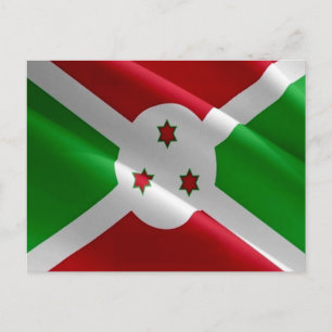 Postal Burundi - ondear bandera -