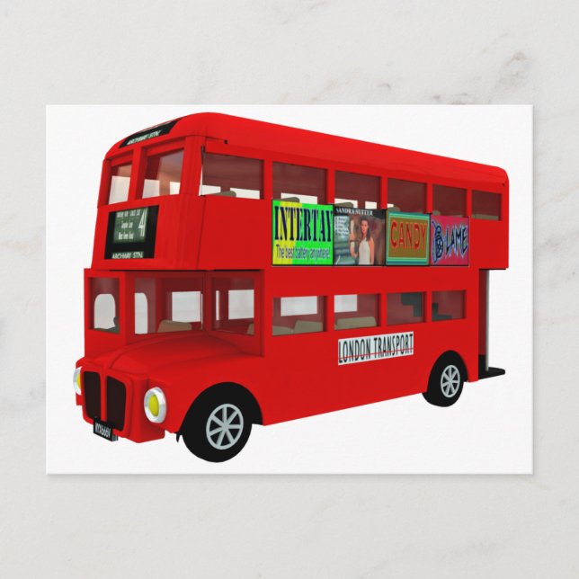 Postal Bus de dos pisos (Anverso)