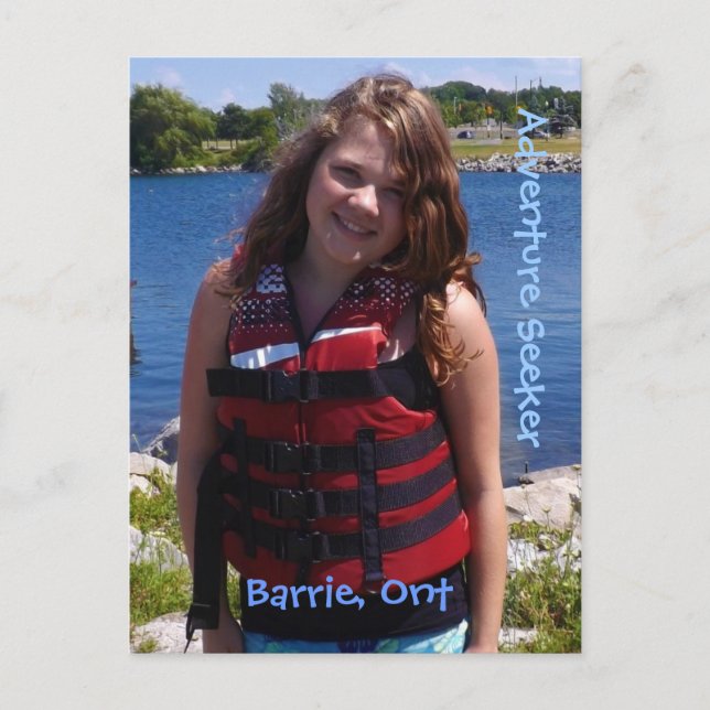 Postal Buscador de aventuras (Anverso)