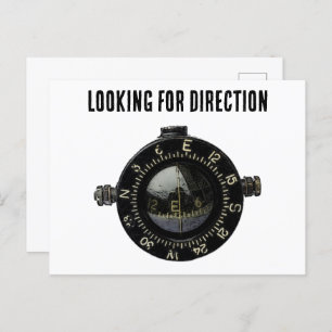 Postal Buscando dirección Recorrido GPS de brújula milita