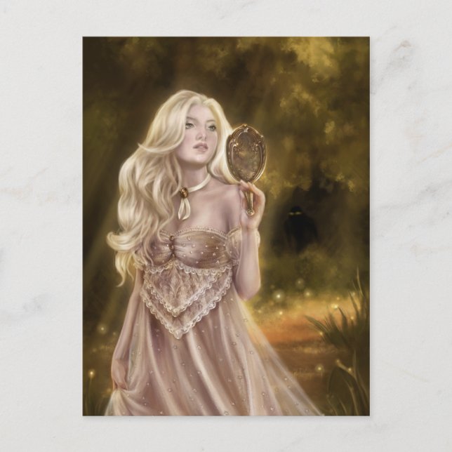 Postal Buscando hadas (Anverso)