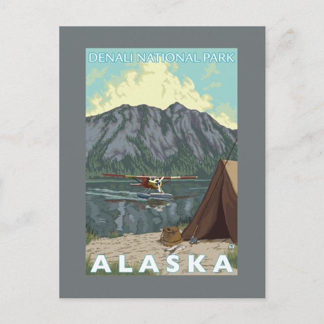 Postal Bush Plane & Fishing - Parque Denali Nat'l, (Anverso)