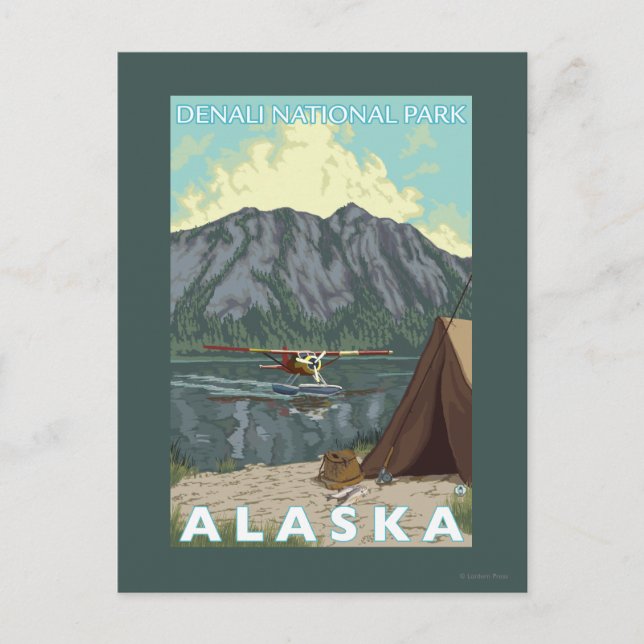 Postal Bush Plane & Fishing - Parque Denali Nat'l, (Anverso)