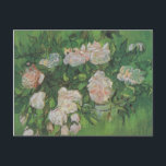 Postal Bush Rosa por Vincent Van Gogh<br><div class="desc">Rosenbusch. Pintado por Vincent Van Gogh en 1890. Esta imagen es de dominio público.</div>