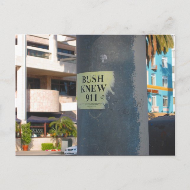 Postal "bush sabía . ." (Anverso)