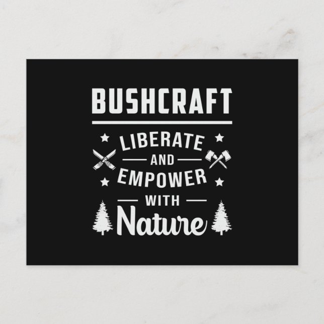 Postal Bushcraft Apocalypse Survival Outdoor Funny Gift (Anverso)