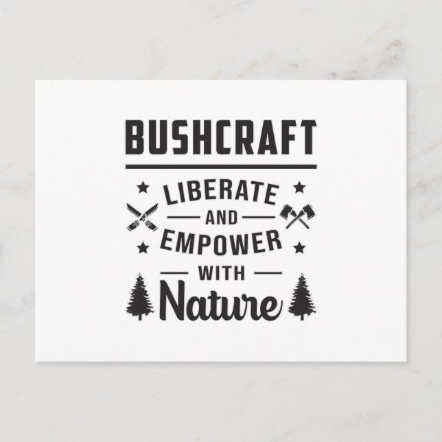 Postal Bushcraft Apocalypse Survival Outdoor Gift Idea (Anverso)