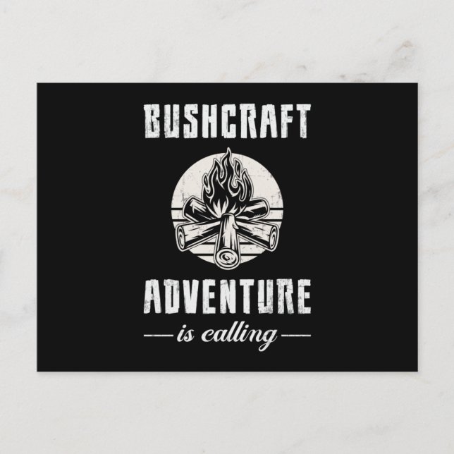 Postal Bushcraft Bushcraft Survival Outdoor Funny Gift (Anverso)