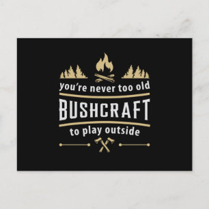 Postal Bushcraft Externo Apocalypse Survival Funny Gift