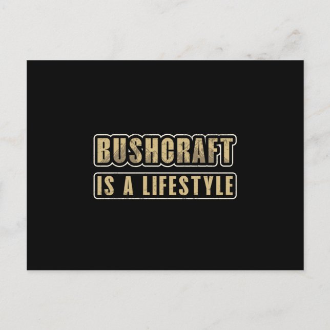 Postal Bushcraft Survival Outdoor Bushcraft Funny Gift (Anverso)