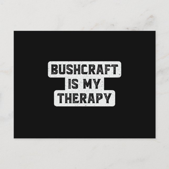 Postal Bushcraft Survival Therapy Bushcraft Gracioso rega (Anverso)